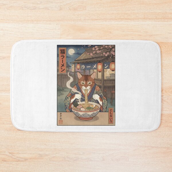 Item preview, Japanese Abyssinian Cat Ramen designed and sold by k3rstman1.