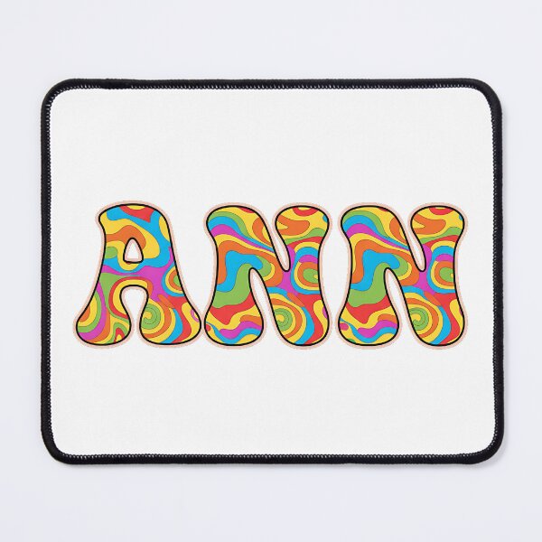 Item preview, ❤️ Ann Personalized Name Wavy Retro Shirt, Coffee Mug, Sticker Gift designed and sold by HelixPedia.