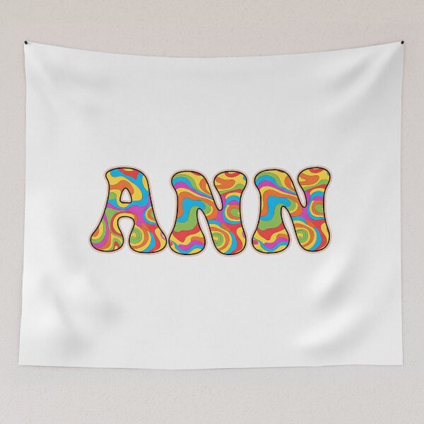 Item preview, ❤️ Ann Personalized Name Wavy Retro Shirt, Coffee Mug, Sticker Gift designed and sold by HelixPedia.
