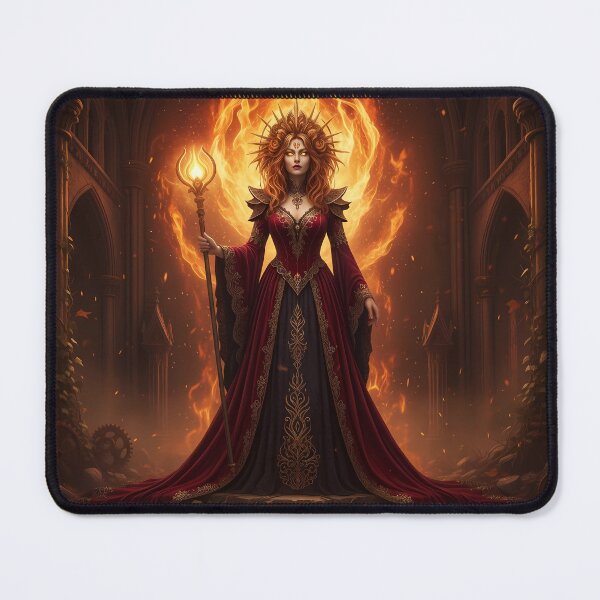 Item preview, The Golden Empress Leo Fiery Zodiac Art designed and sold by starwanderer7.
