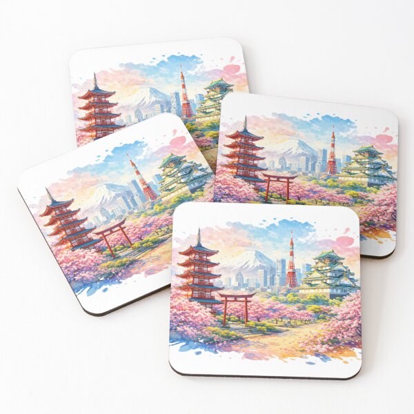 Item preview, Colorful Japan cityscape designed and sold by juthamas8426.