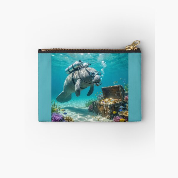 Item preview, Manatee Finds Blackbeard's Treasure designed and sold by Tridentulus.