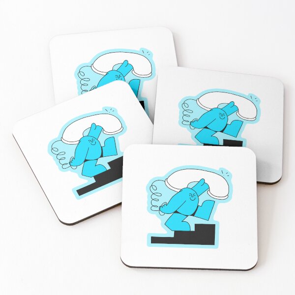 Item preview, Blue Cartoon Phone Guy designed and sold by WokeBespoke.