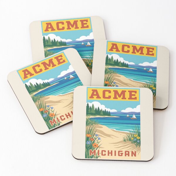 Item preview, Acme Michigan - Vintage Traverse Bay Design designed and sold by TheOldMittenIllustrated.