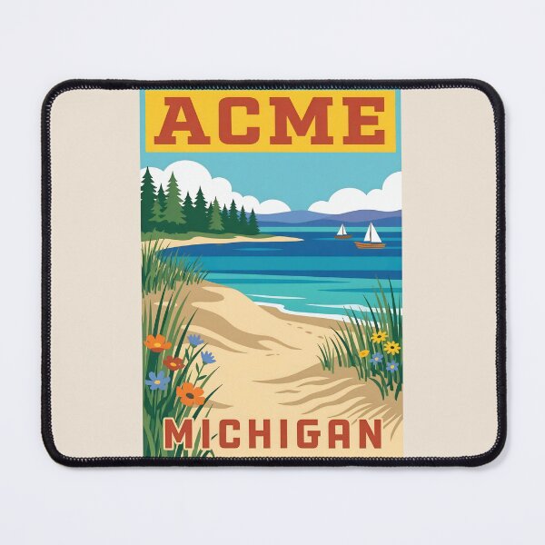Item preview, Acme Michigan - Vintage Traverse Bay Design designed and sold by TheOldMittenIllustrated.