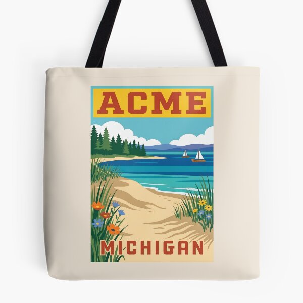 Item preview, Acme Michigan - Vintage Traverse Bay Design designed and sold by TheOldMittenIllustrated.