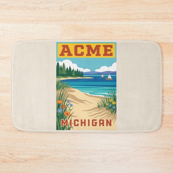 Item preview, Acme Michigan - Vintage Traverse Bay Design designed and sold by TheOldMittenIllustrated.