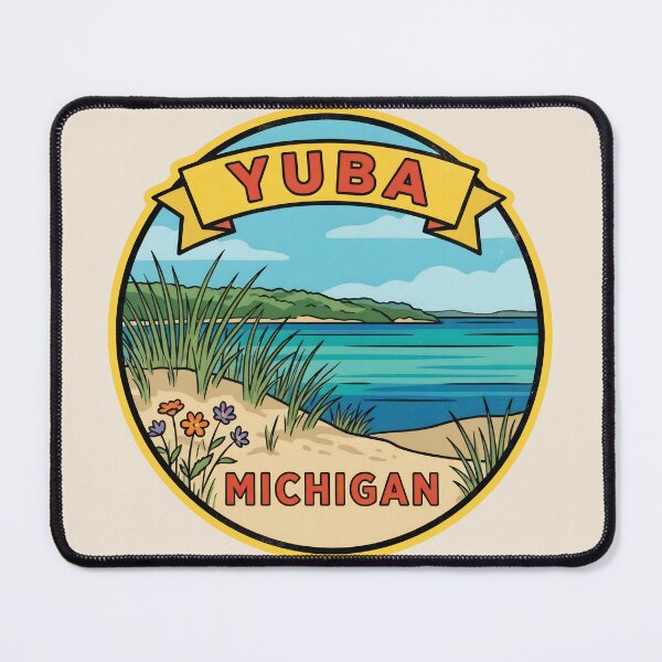 Item preview, Yuba Michigan - Vintage Traverse Bay Design designed and sold by TheOldMittenIllustrated.