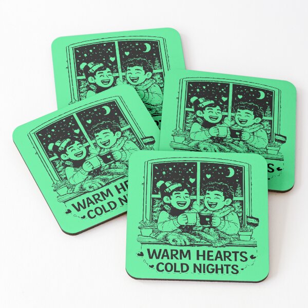 Item preview, Warm Hearts, Cold Nights – Bold Black Ink Line Art (Pride Accent) designed and sold by Elando1212.