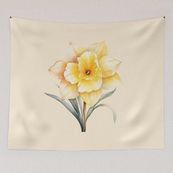 Item preview, Closeup of a Yellow Daffodil Flower designed and sold by Violet Peonies.