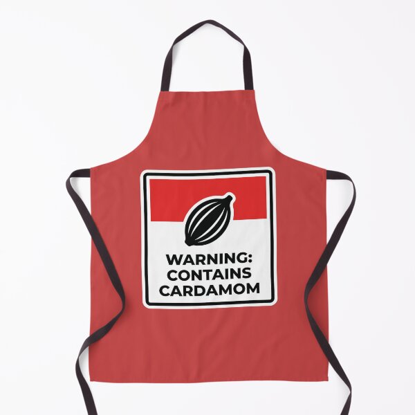 Item preview, Warning Contains Cardamom - Funny Arab Foodie Sticker designed and sold by minki-graphics.