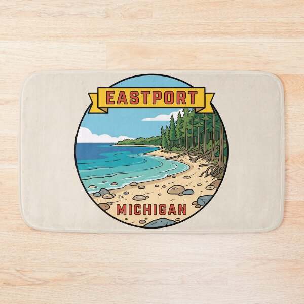 Item preview, Eastport Michigan - Vintage Traverse Bay Design designed and sold by TheOldMittenIllustrated.
