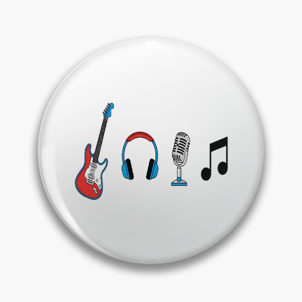 Item preview, Music Icon Set Electric Guitar Headphones Microphone Note designed and sold by sky11PP.