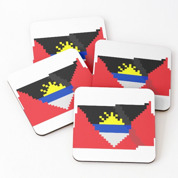 Item preview, Flag of Antigua Barbuda, a flag with a pixel art designed and sold by massingso.