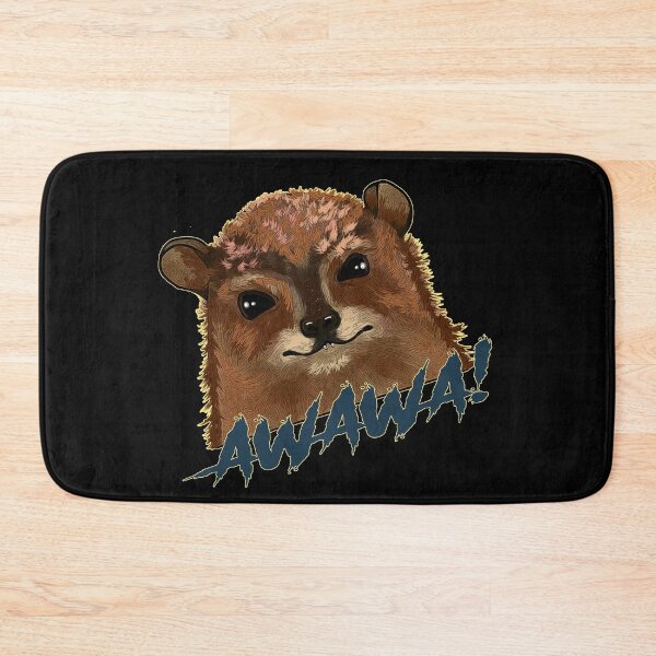 Item preview, Awawa Hyrax Illustration – Cute Funny Animal Art with Meme Energy designed and sold by Kyradem.