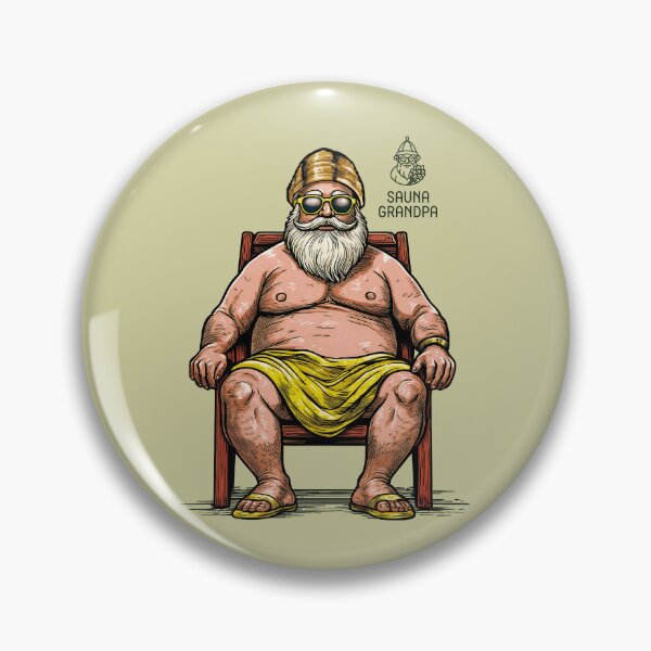 Item preview, Sauna Grandpa - Grandpa seeking solace in the sauna designed and sold by WABISABIMOMENTS.