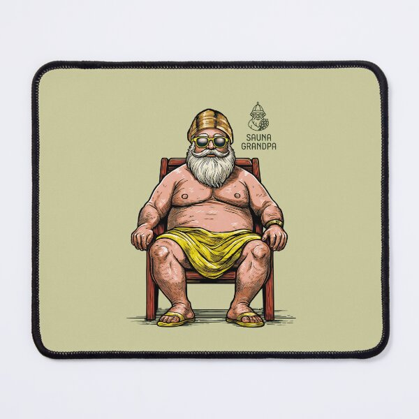 Item preview, Sauna Grandpa - Grandpa seeking solace in the sauna designed and sold by WABISABIMOMENTS.