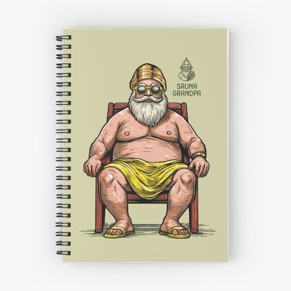 Item preview, Sauna Grandpa - Grandpa seeking solace in the sauna designed and sold by WABISABIMOMENTS.