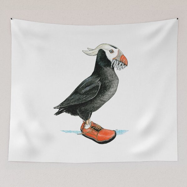 Item preview, Tufted Puffin in Water Shoes designed and sold by JimsBirds.