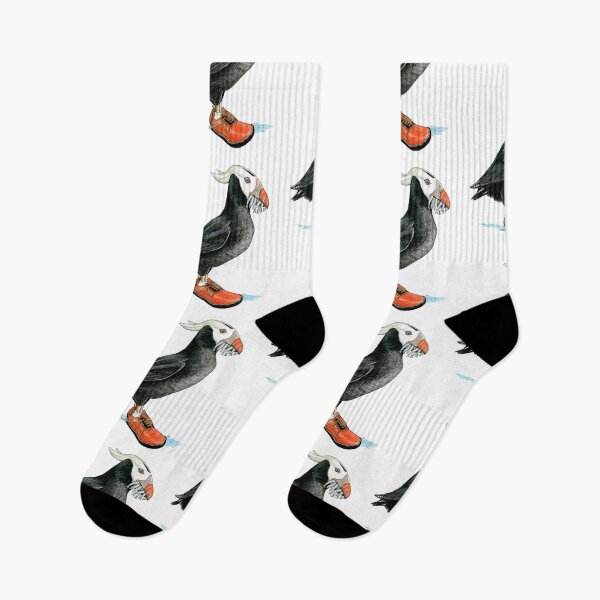 Item preview, Tufted Puffin in Water Shoes designed and sold by JimsBirds.