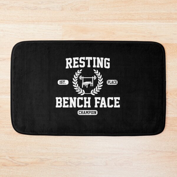 Item preview, Resting Bench Face Gym Champion Graphic designed and sold by elderberry.
