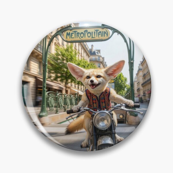 Item preview, Madcap Fennec Fox Motorcycles Out of Paris Metro designed and sold by Tridentulus.