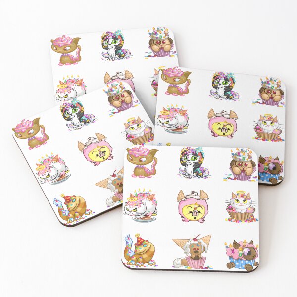 Item preview, Neopets Birthday PetPets Sticker 9-Pack designed and sold by Neopian Eagle.