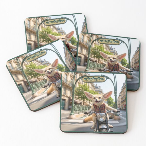 Item preview, Madcap Fennec Fox Motorcycles Out of Paris Metro designed and sold by Tridentulus.