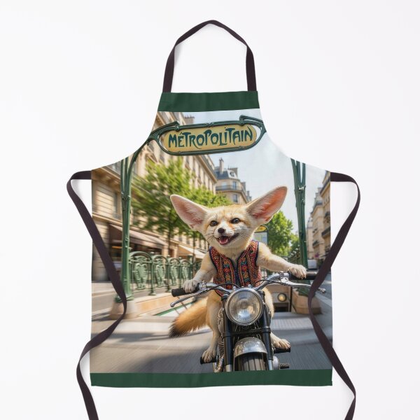 Item preview, Madcap Fennec Fox Motorcycles Out of Paris Metro designed and sold by Tridentulus.