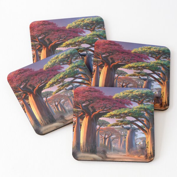 Item preview, Majestic Baobab Trees at Dawn - Nature's Artwork designed and sold by Artessie.
