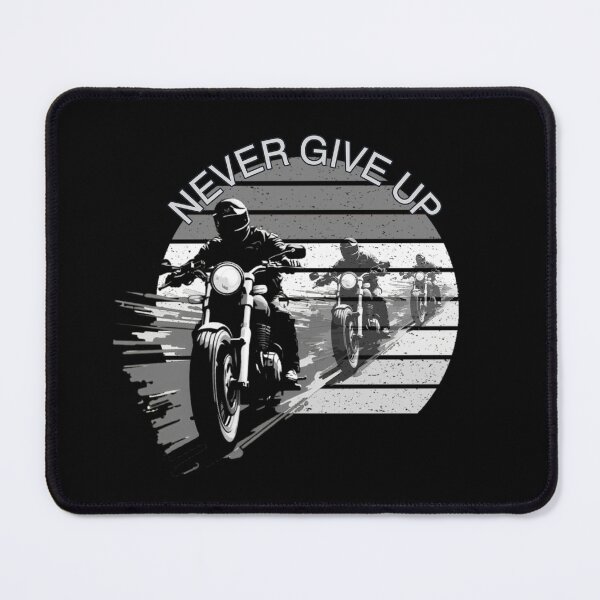 Item preview, Never Give Up Motorcycle Rider – Powerful Vintage Biker Art, Inspirational & Funny Gift for True Riders designed and sold by Williams Anderson.