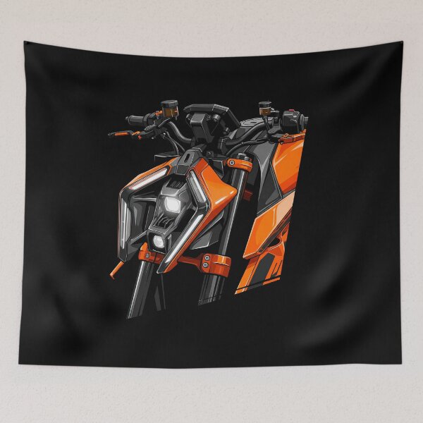 Item preview, KTM Duke 990 Close-Up Motorcycle Illustration designed and sold by enzoade.