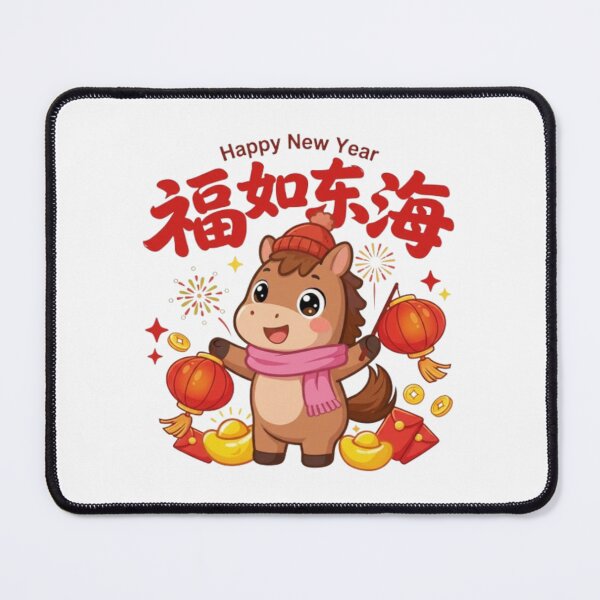 Item preview, Fortune Like the Eastern Sea Cartoon - Longevity Mascot Cute Art & Stickers designed and sold by Luckangel.