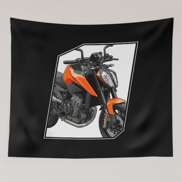 Item preview, KTM Duke 790 Close-Up Naked Motorcycle Illustration designed and sold by enzoade.