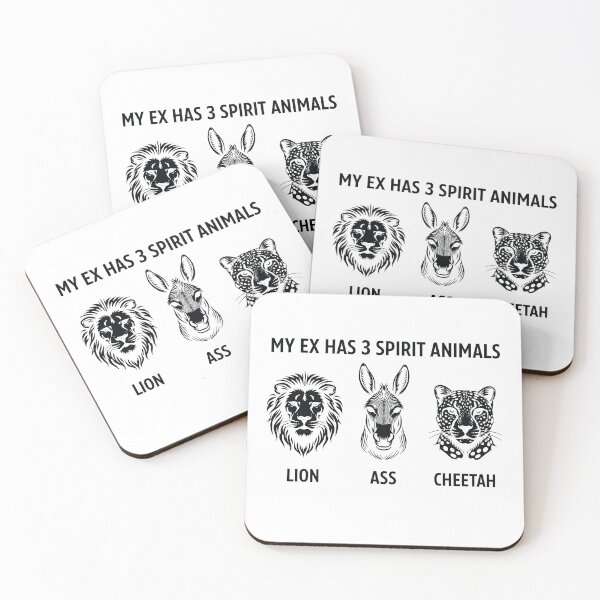 Item preview, My Ex Has 3 Spirit Animals - Funny designed and sold by Narutomarket.