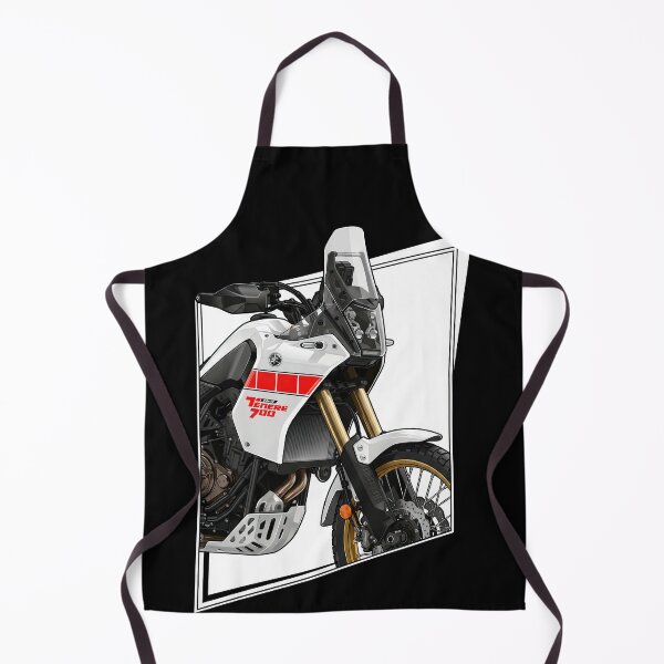Item preview, Yamaha Ténéré 700 White and Red Close-Up Rally Motorcycle Artwork designed and sold by enzoade.