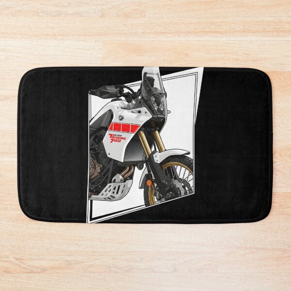 Item preview, Yamaha Ténéré 700 White and Red Close-Up Rally Motorcycle Artwork designed and sold by enzoade.
