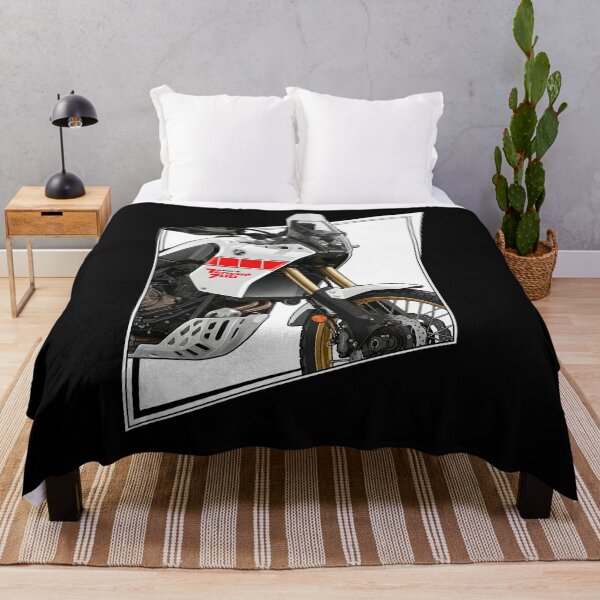 Item preview, Yamaha Ténéré 700 White and Red Close-Up Rally Motorcycle Artwork designed and sold by enzoade.