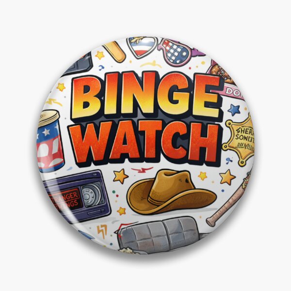 Item preview, Binge Watch Culture – American TV Series Sticker designed and sold by Alexio Benito.