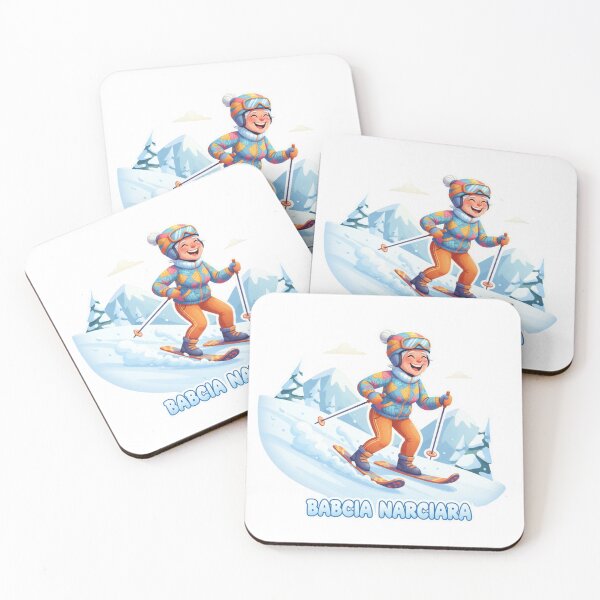 Item preview, Skiing Grandma – Always Moving. Babcia narciara designed and sold by LaurannaDesign.