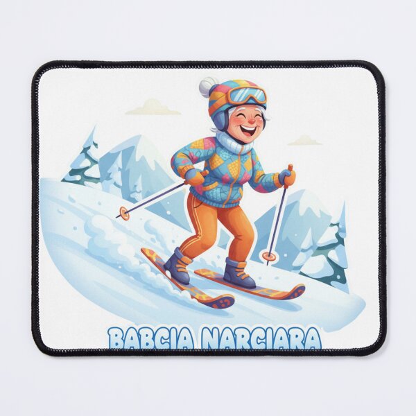 Item preview, Skiing Grandma – Always Moving. Babcia narciara designed and sold by LaurannaDesign.