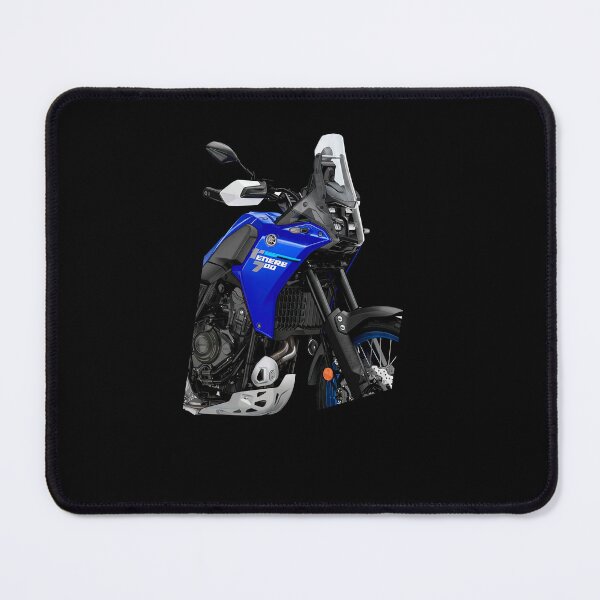 Item preview, Yamaha Ténéré 700 Blue Close-Up Adventure Motorcycle Illustration designed and sold by enzoade.