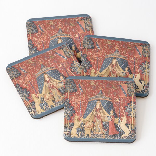Item preview, Reina y Unicornio Real Tela decorativa designed and sold by GrayHareCards.