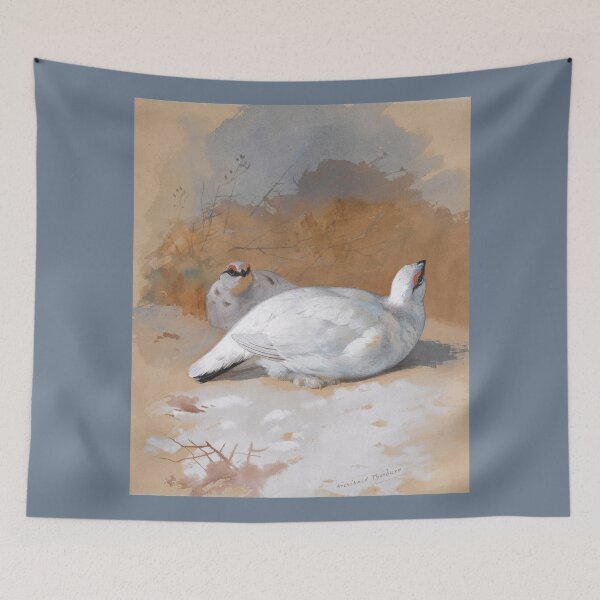Item preview, Archibald Thorburn: A Brace of Ptarmigan in the Snow designed and sold by Tridentulus.