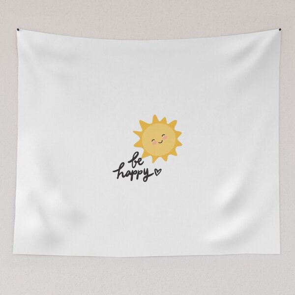 Item preview, Be Happy Cartoon Sun Cute Positive Design designed and sold by Studio Sonder.