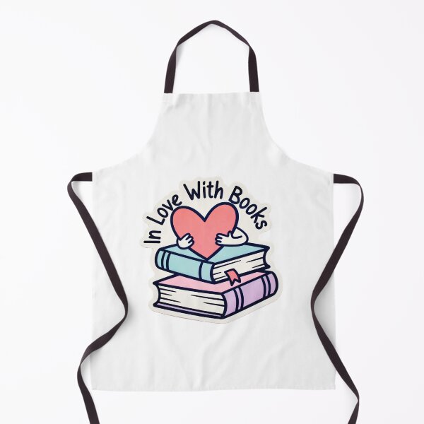 Item preview, Inlove with books, Heart and books design showing love for reading on a simple background designed and sold by SpaceartLilu.
