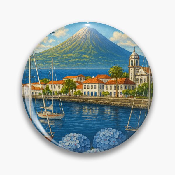 Item preview, Horta Marina with Pico on the Horizon designed and sold by OneClick-Azores.