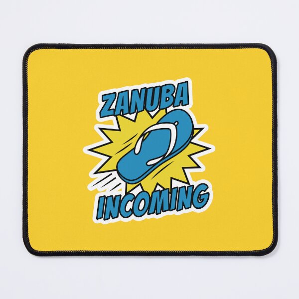 Item preview, Zanuba Incoming - Funny Arab Mom Flying Slipper Sticker designed and sold by minki-graphics.
