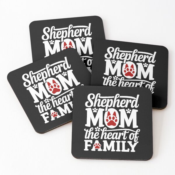Item preview, German Shepherd Mom Paw Love Family Typography designed and sold by MuniraWearify.