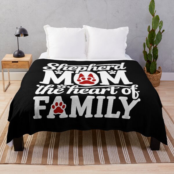Item preview, German Shepherd Mom Paw Love Family Typography designed and sold by MuniraWearify.